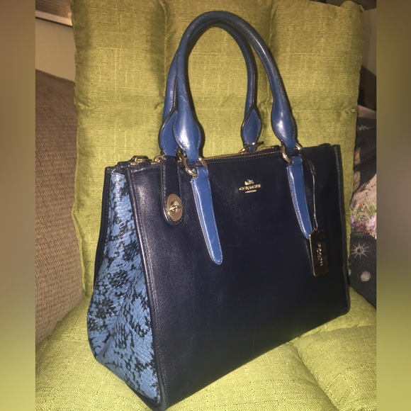 Coach Handbags - SOLD Authentic Coach Convertible Leather Satchel Crossbody Carryall